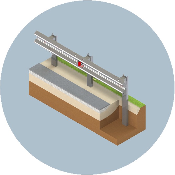 Барьерные дорожные ограждения 11ДО 130-0,75-2,5-1,0