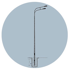 Опора освещения прямостоечная МК-10Г-75